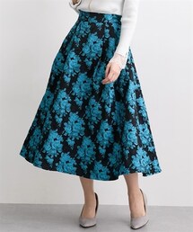 nissen | アシメタックジャガードスカート＜大きいサイズ有＞【Hana服】(スカート)