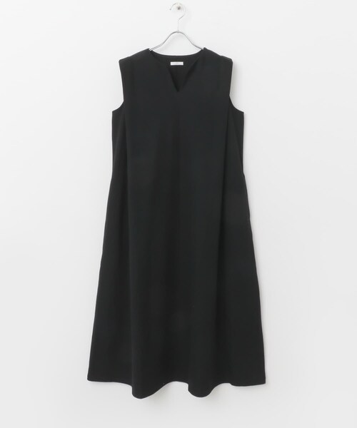 ITEMS URBANRESEARCH（アイテムズ アーバンリサーチ）の「カットミラノノースリワンピース（ワンピース・レディース・K/BRN/OFF/BLK・FREE）」の21枚目の写真