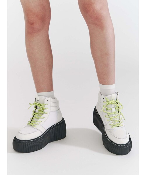 PAMEO POSE（パメオポーズ）の「FAB. Sneakers（スニーカー・レディース・ホワイト/ブラック/オレンジ・37/38/39）」の12枚目の写真