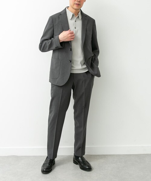 URBAN RESEARCH DOORS(アーバンリサーチドアーズ)の「LIFE STYLE TAILOR リネンライクコンフォータブルジャケット(テーラードジャケット・メンズ・BLUE NAVY/GRAY/OLV BROWN・S/M/L/XL)」の11枚目の写真