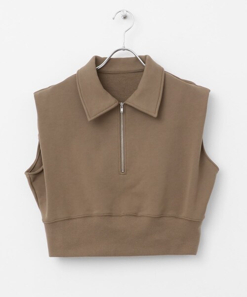 KBF（ケイビーエフ）の「ショルダータックZIPスウェット（スウェット・レディース・NAVY/TOP GRAY/BROWN・one）」の19枚目の写真
