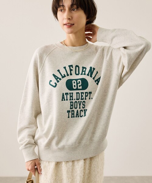 ROPE' PICNIC（ロペピクニック）の「【Champion/チャンピオン別注】アソートロゴスウェットプルオーバー/リンクコーデ（スウェット・レディース・キナリ系/ブラウン/サックス・F）」の17枚目の写真