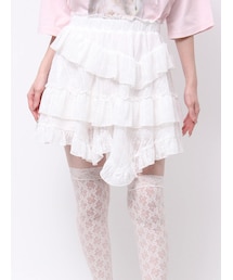 merry jenny | イレギュラーヘムレースミニスカート(スカート)