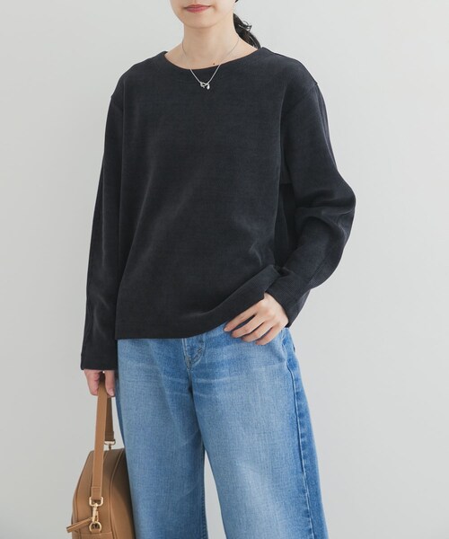 URBAN RESEARCH DOORS（アーバンリサーチドアーズ）の「Wフェイスモールコクーンプルオーバー（Tシャツ/カットソー・レディース・NATURAL/GREGE/BLACK・Free）」の16枚目の写真