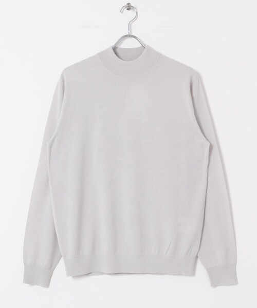 URBAN RESEARCH DOORS（アーバンリサーチドアーズ）の「LIFE STYLE TAILOR　マシンウォッシャブルハイゲージモックニット（シャツ/ブラウス・メンズ・IVORY/NAVY/杢CHARCOAL/杢BROWN・M/L）」の13枚目の写真