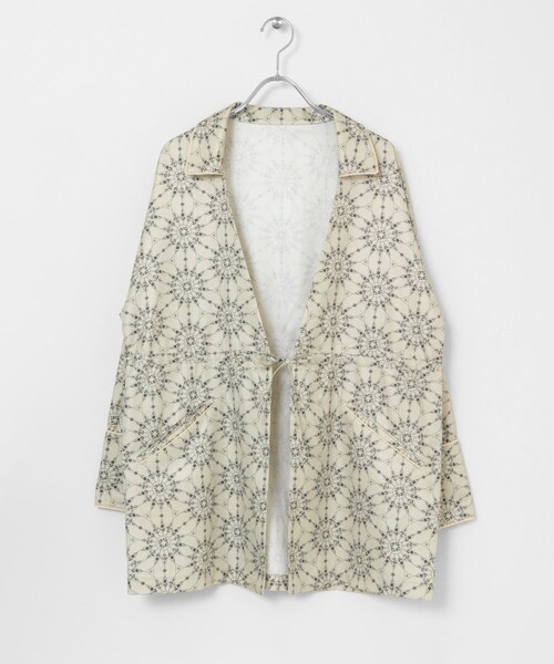 KBF（ケイビーエフ）の「ドロストプリントガウン（テーラードジャケット・レディース・BLUE/BEIGE/NAVY・one）」の16枚目の写真