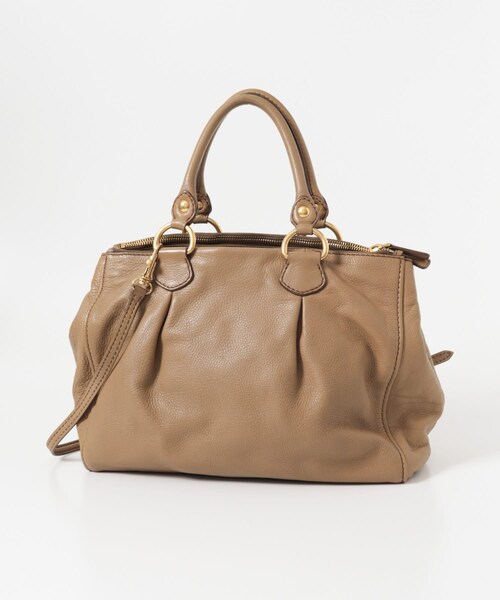 URBAN RESEARCH(アーバンリサーチ)の「VINTAGE MIUMIU 00sレザー2WAYショルダー(ボストンバッグ・レディース・-・-)」の4枚目の写真