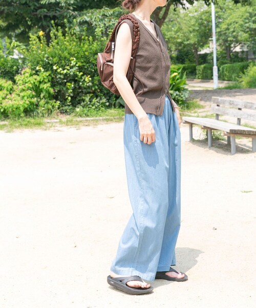 ITEMS URBANRESEARCH（アイテムズ アーバンリサーチ）の「ブークレジップベスト（ベスト・レディース・BEG/NVY/MOC・FREE）」の8枚目の写真