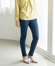 nissen | 【蓄熱・保温】ストレッチニットデニムスキニーパンツ（選べる太もも）（選べる２レングス）(パンツ)