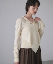 ADAM ET ROPE'（アダムエロペ）の「梳毛クルーネックカーディガンストールセット（カーディガン/ボレロ）」