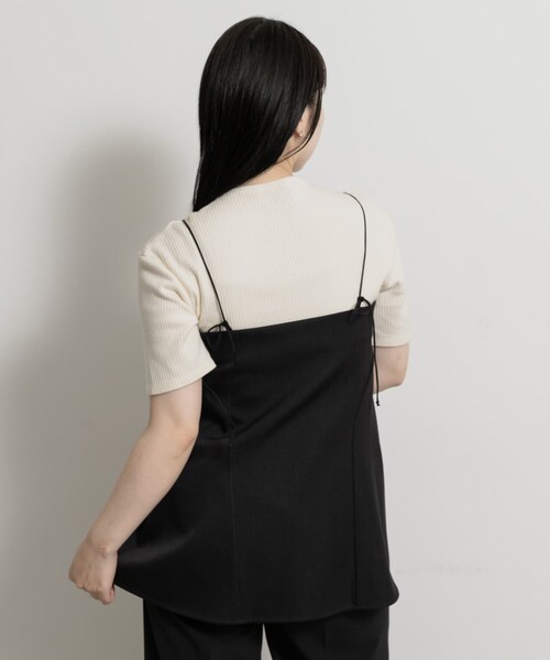 THE GOODLAND MARKET（ザグッドランドマーケット）の「&her　Tack Cami（Tシャツ/カットソー・レディース・WHITE/BLACK/GRAY・one）」の16枚目の写真