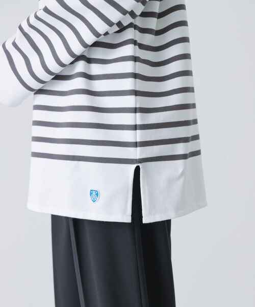 かぐれ（カグレ）の「ORCIVAL　BOAT NECK LONG-SLEEVE PULLOVER（Tシャツ/カットソー・レディース・BLUE/STEEL GREY・6）」の15枚目の写真
