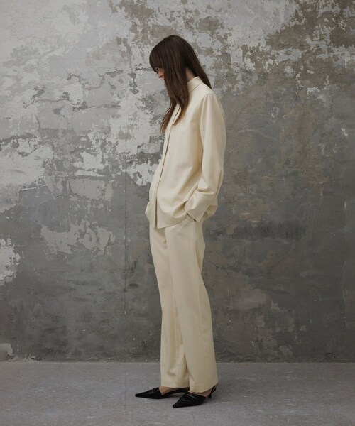 ADAM ET ROPE'（アダムエロペ）の「【EMOELLE】ソモウイージーパンツ（その他パンツ・レディース・ブラック/キナリ系・36/38）」の13枚目の写真