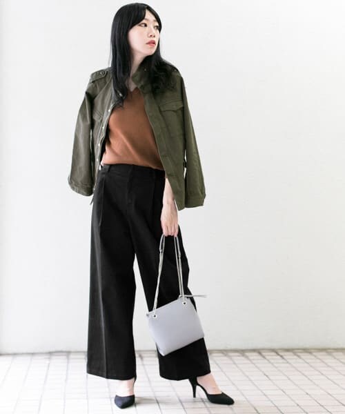 KBF（ケイビーエフ）の「KBF＋　ミリタリージャケット（ミリタリージャケット・レディース・BLACK/KHAKI・one）」の5枚目の写真