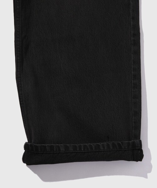 ADAM ET ROPE'（アダムエロペ）の「【CODA/コーダ】BLACK WASHED DISTRESSED BREAK CUT WIDE STRIGHT JEANS（デニムパンツ・メンズ・ブラック・0/1/2）」の10枚目の写真