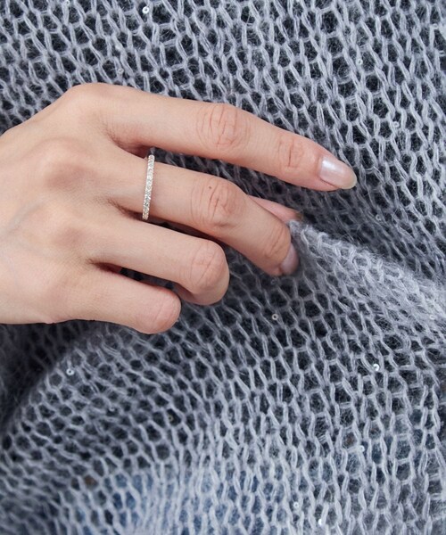 ADAM ET ROPE'（アダムエロペ）の「【J'aDoRe・店舗限定】【MALUS /マリュス】Prong eternity ring（リング・レディース・シルバー・10/11/9）」の16枚目の写真