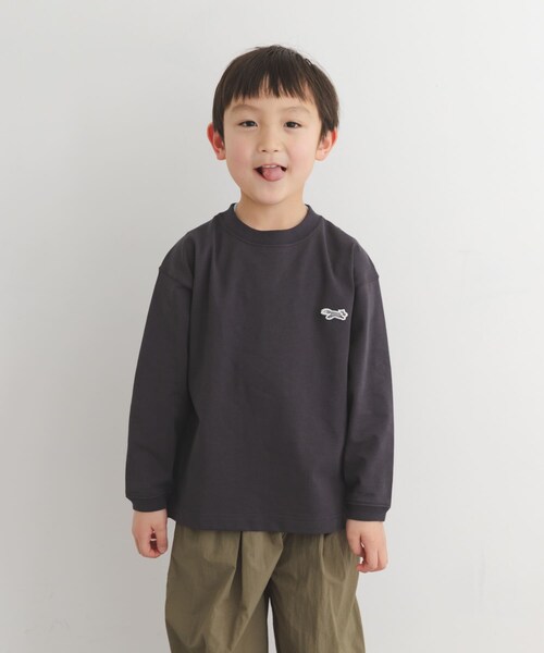 URBAN RESEARCH DOORS(アーバンリサーチドアーズ)の「『別注』『親子リンク』PENNEYS×DOORS THE FOX LONG-SLEEVE T-SHIRTS(KIDS)(その他トップス・キッズ・WHITE/CHARCOAL・120(115-125)/135(130-140))」の10枚目の写真