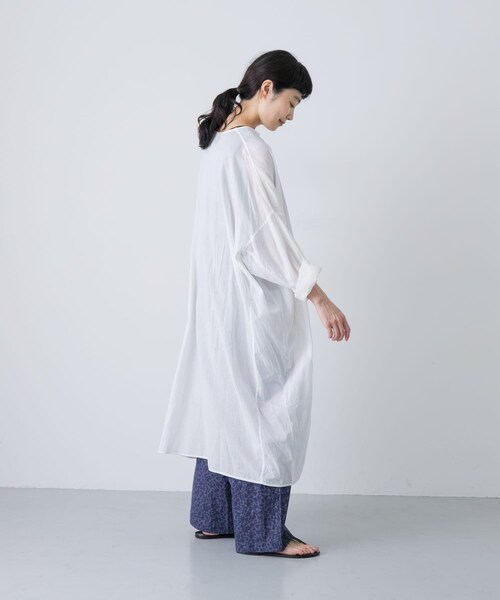 かぐれ（カグレ）の「ボイルチュニックプルオーバー（チュニック・レディース・OFF/GREGE/BLACK・FREE）」の12枚目の写真