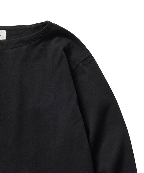 bonjour records(ボンジュールレコーズ)の「blurhms ROOTSTOCK/ブラームス・ルーツストック Classic Short Basque Shirt(Tシャツ/カットソー・レディース・ブラック/グリーン・0/1)」の8枚目の写真