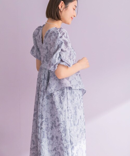URBAN RESEARCH ROSSO（アーバンリサーチロッソ）の「ANDRESD　JACQUARD DRESS（ワンピース・レディース・L.GRAY/GRAY・M）」の2枚目の写真