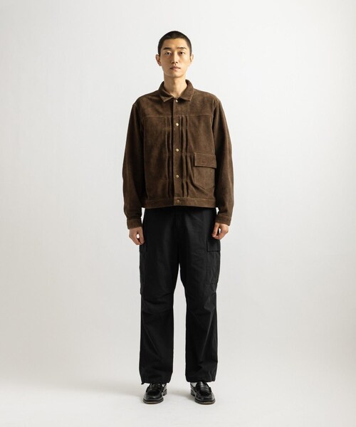 Saturdays NYC(サタデーズ ニューヨークシティ )の「Emil Type-1 Suede Leather Jacket(ブルゾン・レディース・ブラウン・L/M/S/XL)」の13枚目の写真