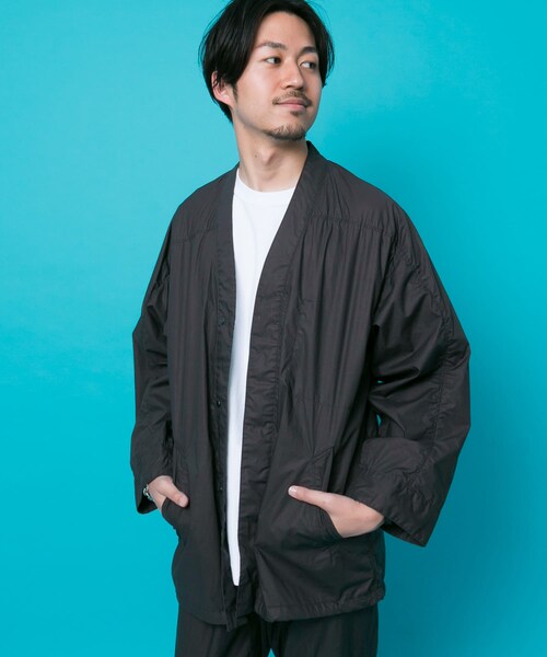 URBAN RESEARCH（アーバンリサーチ）の「コーティングタイプライターレイバーシャツ∴（ミリタリージャケット・メンズ・KHAKI/CHARCOAL・S/M/L）」の8枚目の写真