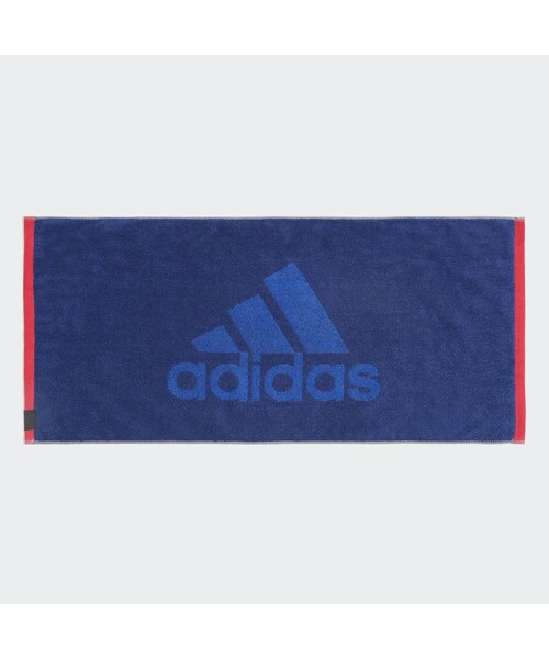 adidas(アディダス)の「フェイスタオル(フェイスタオル・メンズ・ブラック/ビクトリーブルー・フリー)」の2枚目の写真