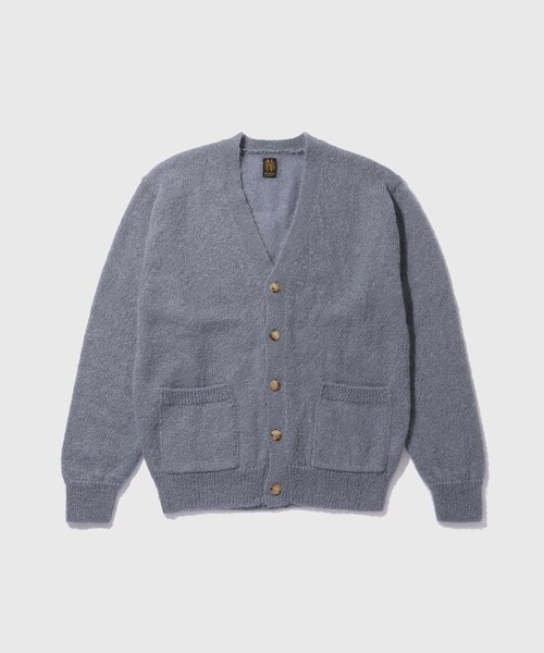 ADAM ET ROPE'（アダムエロペ）の「【BATONER/バトナー】PURE MOHAIR V CARDIGAN（カーディガン/ボレロ・メンズ・ブラック/グレー/パープル・2/3）」の3枚目の写真