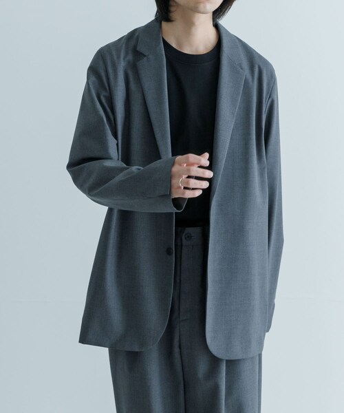URBAN RESEARCH(アーバンリサーチ)の「ATON WOOL TROPICAL TAILORED JACKET(テーラードジャケット・メンズ・303 T.GRAY/005 BLK・4/6)」の7枚目の写真