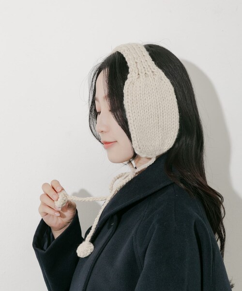 SMELLY（スメリー）の「ニットイヤーマフ（イヤーマフ・レディース・IVO/GRY/MOC・-）」の8枚目の写真