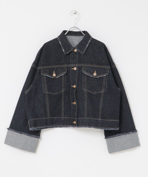SENSE OF PLACE by URBAN RESEARCH（センスオブプレイスバイアーバンリサーチ）の「ロールアップデニムジャケット（デニムジャケット・レディース・ONE WASH/L.INDIGO・One）」の22枚目の写真