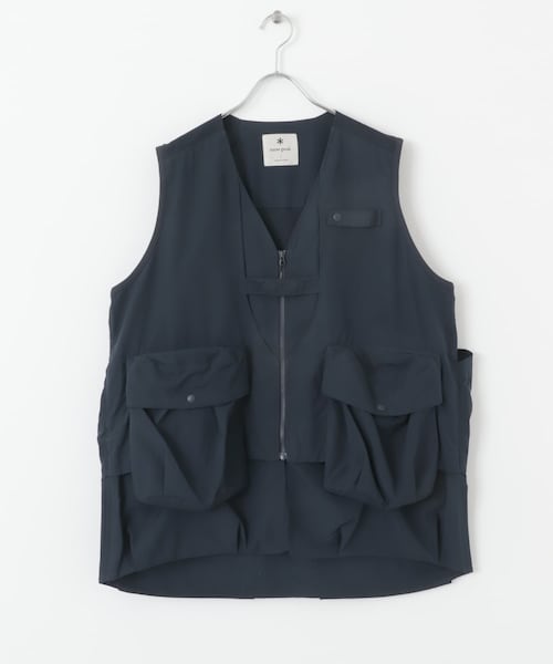EKAL（エカル）の「Snow Peak Apparel　Insect Shield Mesh Vest（ベスト・メンズ・NAVY/CHARCOAL・M/L）」の2枚目の写真