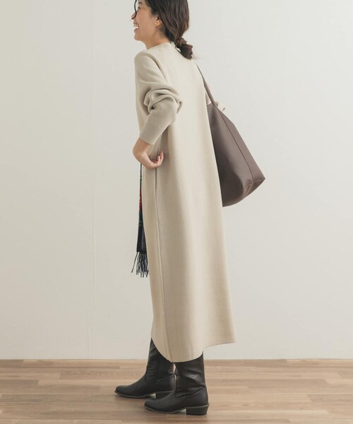 URBAN RESEARCH DOORS(アーバンリサーチドアーズ)の「スウェットライクニットワンピース(ワンピース・レディース・L/BEG/BORDEAUX/CHARCOAL・Free)」の16枚目の写真