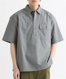 nissen | 形態安定五分袖プルオーバーシャツ(シャツ/ブラウス)
