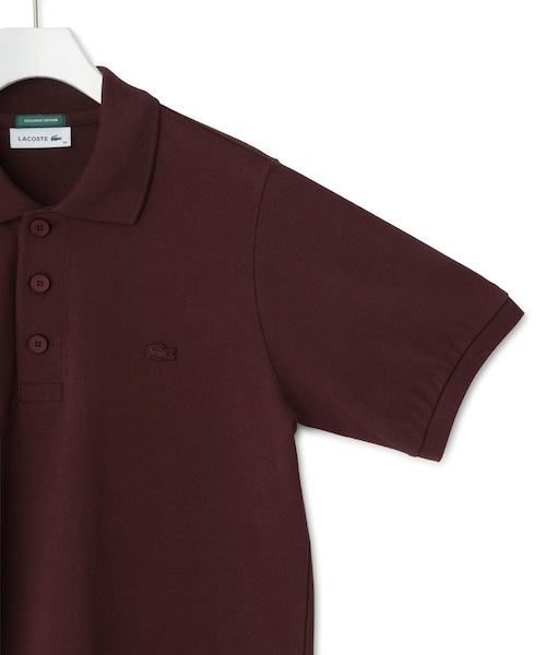 ADAM ET ROPE'(アダムエロペ)の「【LACOSTE for ADAM ET ROPE'】別注 Classic Polo(ポロシャツ・レディース・ブラック/ワイン系/クリーム・36)」の22枚目の写真
