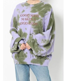 jouetie | タイダイロゴルーズプルオーバー(スウェット)