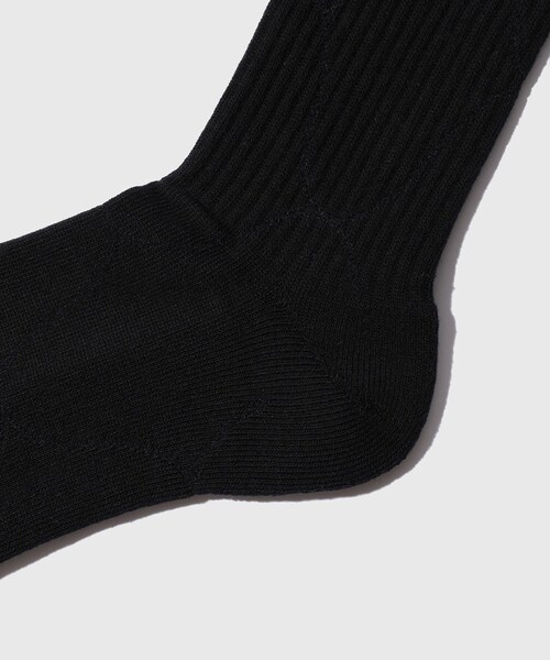 ADAM ET ROPE'(アダムエロペ)の「【BAL/バル】JACQUARD SOLID SOCKS(ソックス/靴下・メンズ・ブラック・F)」の4枚目の写真