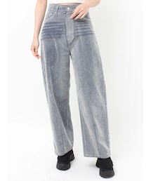 MURUA | フロッキーバレルレッグデニム【セット販売対象】(デニムパンツ)