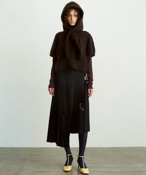 URBAN RESEARCH DOORS（アーバンリサーチドアーズ）の「unfil　mohair hooted stole（ストール/ショール・レディース・ice blue/d.brown/black・1）」の7枚目の写真