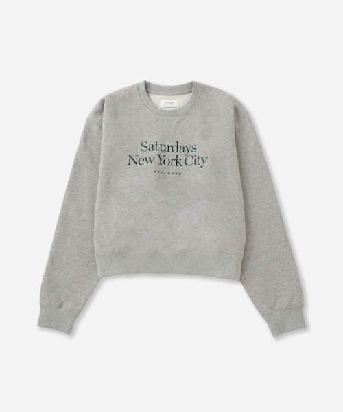 Saturdays NYC(サタデーズ ニューヨークシティ )の「Bowery Speckle Sweatshirt | WOMEN(スウェット・レディース・チャコール/グレー・L/M/S)」の7枚目の写真
