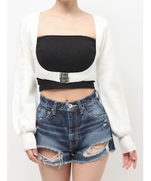 GYDA | GG bijou beltニットボレロ(カーディガン/ボレロ)