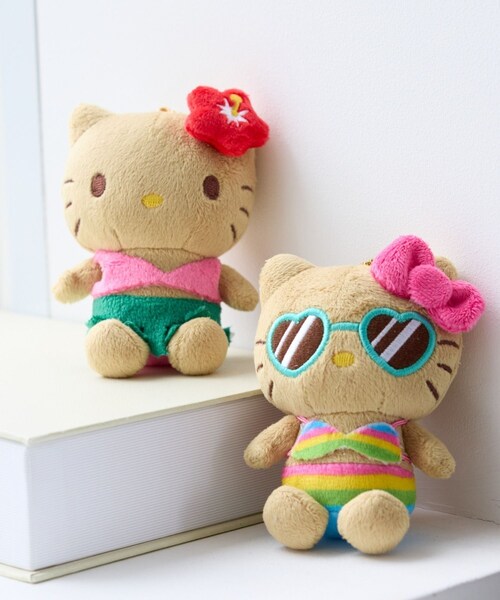 ROPE' PICNIC（ロペピクニック）の「【日焼けデザイン(ハローキティ)】ボールチェーンマスコット（キーホルダー・レディース・ベージュ/ベージュ系・F）」の4枚目の写真