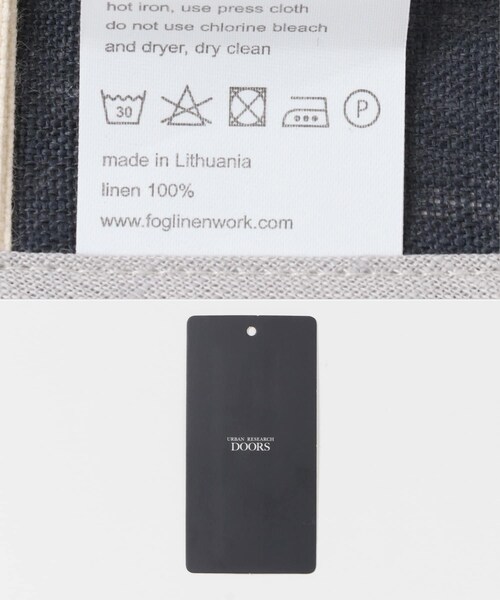 URBAN RESEARCH DOORS（アーバンリサーチドアーズ）の「『別注』fog linen work×DOORS　リネンパイピングエプロン（キッチンツール・メンズ・マカダム・-）」の19枚目の写真