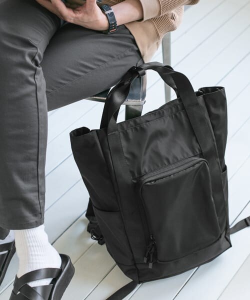 URBAN RESEARCH DOORS（アーバンリサーチドアーズ）の「2way リュックトート（バックパック/リュック・メンズ・BLK/NVY・one/One）」の7枚目の写真