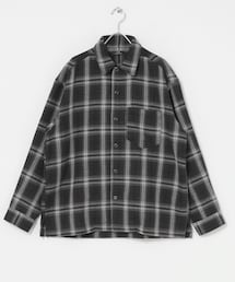 ITEMS URBANRESEARCH | ツイードチェックリングドットボタンシャツ(シャツ/ブラウス)