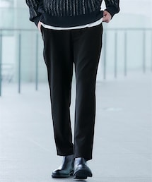 nissen | 【ヨメサックさんファミリー着用】【メンズスーツ】セットアップ可能　ふくれ織風カットソーテーパードパンツ【大きいサイズ有】