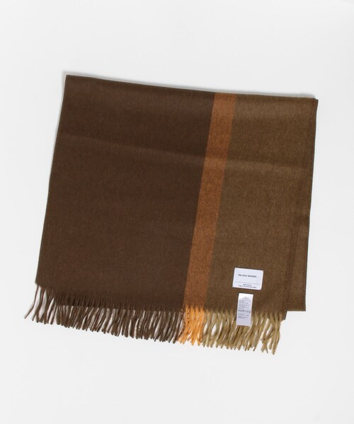 URBAN RESEARCH（アーバンリサーチ）の「THE INOUE BROTHERS　Brushed Scole Stripe（マフラー・メンズ・Grey/Khaki/Br/Camel/Blk/Greige・one）」の12枚目の写真
