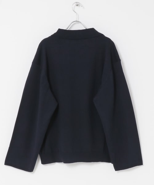 かぐれ(カグレ)の「UNDECORATED LINEN/COTTON BIG KNIT TOP(ニット/セーター・レディース・D.NAVY/OFF WHITE・0)」の19枚目の写真