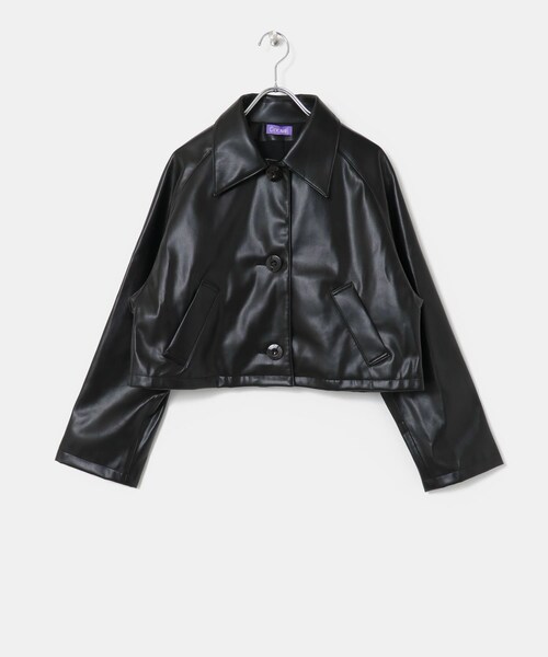 URBAN RESEARCH（アーバンリサーチ）の「COOME　ECHO LEATHERSHORT JACKET（ライダースジャケット・レディース・BLACK/IVORY・one）」の17枚目の写真