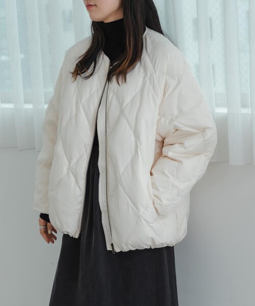 URBAN RESEARCH（アーバンリサーチ）の「コクーンキルティングダウン（その他アウター・レディース・OFF WHITE/BROWN/BLACK・S/Free）」の13枚目の写真